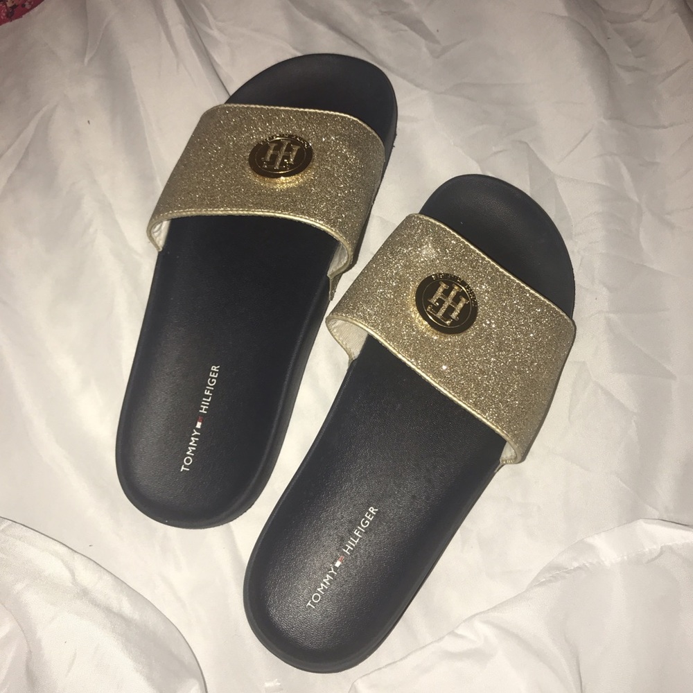 Tommy Hilfiger Glitter Slides